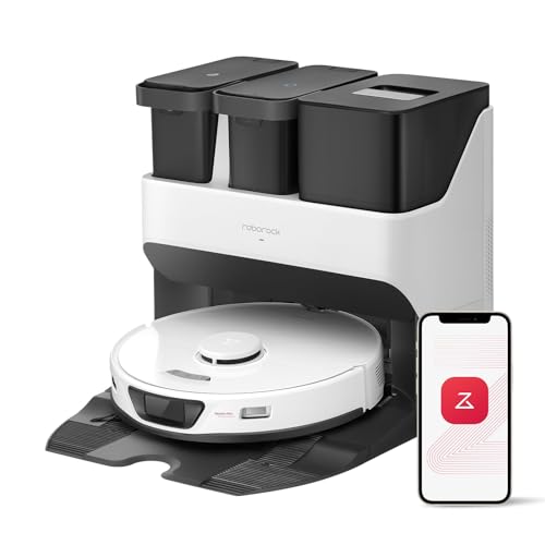 Image of roborock S7 Max Ultra Robot Vacuum and Mop Combo, Auto Mop Drying, Auto Mop Washing, Self-Emptying, Self-Refilling, 5500Pa Suction, Reactive Tech Obstacle Avoidance, White (Renewed)