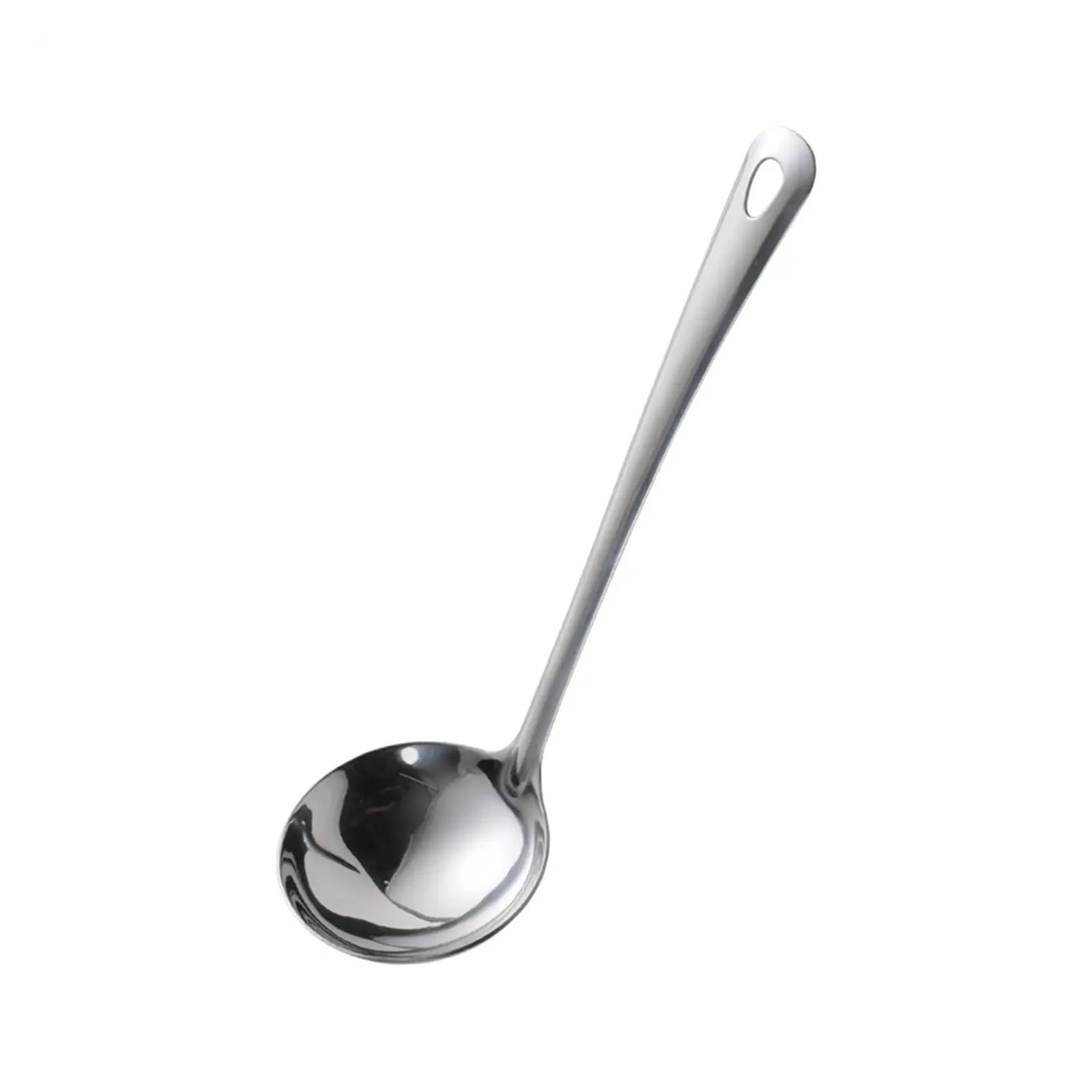 Louche à soupe cuillère en acier inoxydable long manche vinaigrette