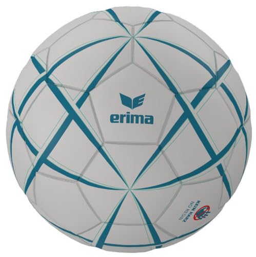 erima Balón de Balonmano Magic White (7202602) Adulto, Azul tahití/Menta, 2