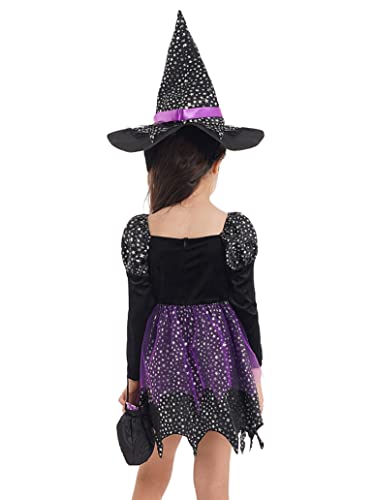 Disfraz de Bruja para Niñas con Sombrero y Bolso miniatura 3