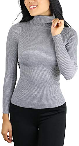Image of ToBeInStyle Women's Classic Knit Fold Over Turtleneck Pullover