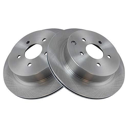 Image of TRQ Rear Semi Metallic Brake Pad and Rotor Set