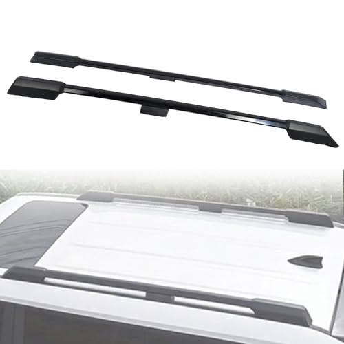 Promrmr Roof Rack Side Rail Compatible with Toyota Land Cruiser Prado J250 LC250/1958 2024 2025 | Factory Style Design | Aluminum Black Roof Top Luggage Carrier 2Pcs