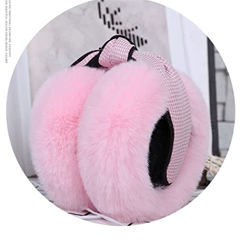 Cfsncm Winter Warm Ear Muffs Girl Fluffy Fold Headphone Earmuffs Soft Cashmere Cute Warmer (Color : E, Size : One Size) #TOP6