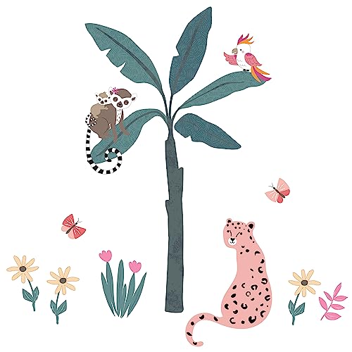 Vinilos Decorativos Enchanted Safari Animales Multicolor