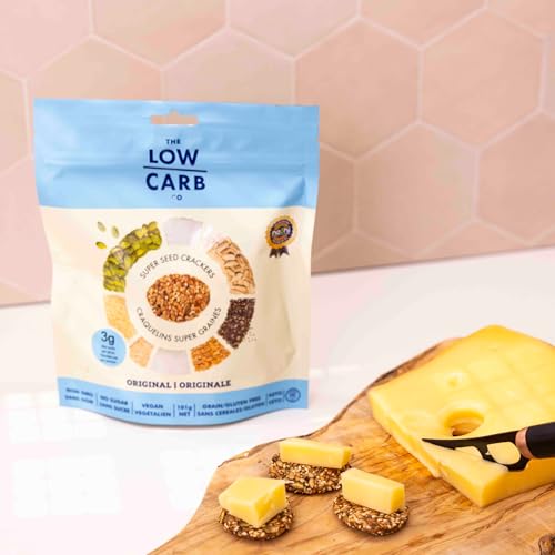 Image of The Low Carb Co High Protein Seed Crackers, Original, 3-Pack