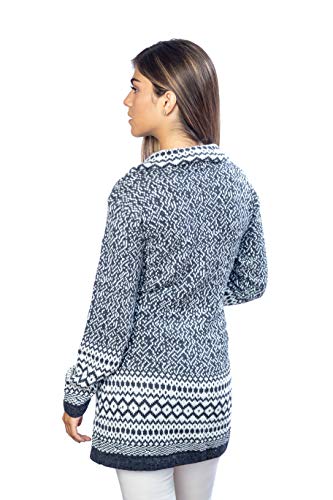 Alpaca Wool Cardigan | Warm & Soft Fair Isle Sweater for Women | Alpaka3