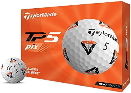 TaylorMade TP5 & TP5x Golf Balls (White, Yellow, Pix)