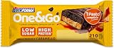 Pesoforma | One&Go Pasto Sostitutivo Barretta Fondente Caramello Low Sugar, 62g, 1 Pasto Completo, 16g Proteine, 210 kcal, High Protein