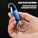 ASSCV Car Keys Keychain, Heavy Duty Keychains,Car Key Fob Accessory For Men and Women,With Elegant Metal Box (Blue)