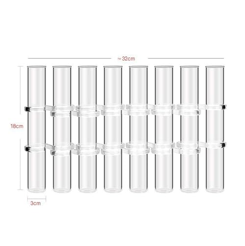 Ryoma VASES001 8Pcs Test Tube Vases Decorative Glass Flower Vase Hinged Flower Vases Planter Flower Arranging Container Hydroponic Flower Holder Decor thumb #2