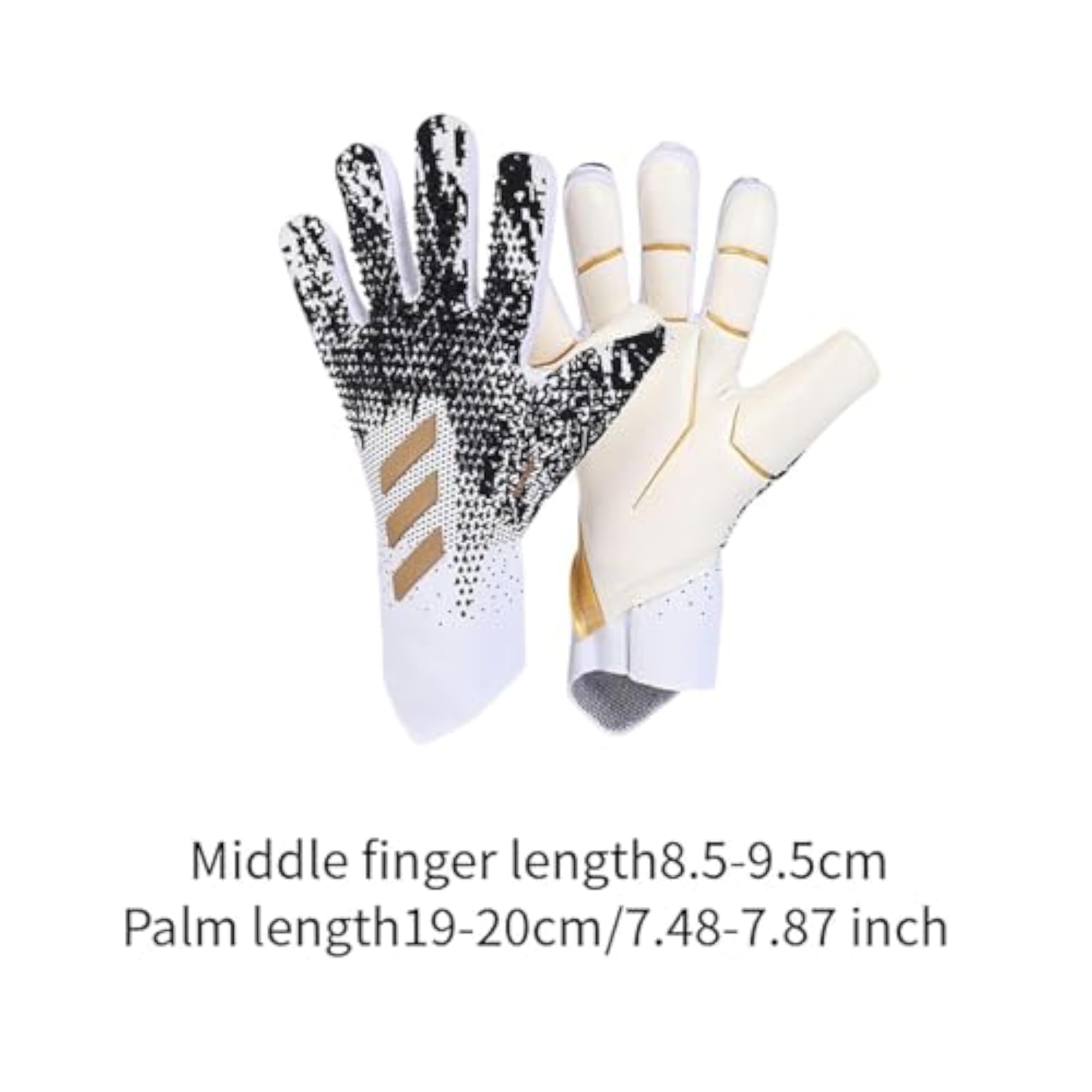 Kids Goalkeeper Gloves for Beginners, Size 9, Gold