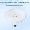 LUBIYACK 14.2" Glass Microwave Plate Replacement for W10531726 Microwave Turntable Tray Oven Rotating Dish Tray with Y shaped design for Better Reheating and Even Heat Distribution #5