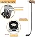 Jokmae Long Coiled Security Resettable Combination Bike Cable 4 Digit Lock, Anti-Theft Accessories for Mountain and Road Bike, Electric Bicycle, Scooter, 32 inch