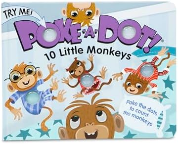 Melissa & Doug Children’s Book – Poke-a-Dot: 10 Little Monkeys (Board Book with Buttons to Pop) – Poke A Dot Books For Toddlers And Kids Ages 3+ Melissa & Doug Children’s Book – Poke-a-Dot: 10 Little Monkeys (Board Book with Buttons to Pop) – Poke A Dot Books For Toddlers And Kids Ages 3+