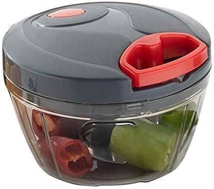 FRONT KICH Plastic Handy Chopper and Slicer for Fruits,Vegetables, Nuts, Herbs,Onions and Salad - Dori Chopper Dori Chopper (Black, 450 ml)