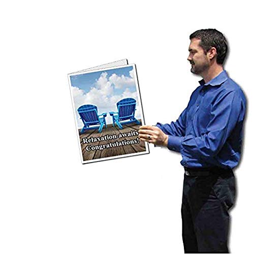 Victorystore Jumbo Retirement Card: 18" X 24" With Envelope - Relaxation Awaits, Huge Retirement Greeting Card #TOP1