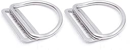 316 Stainless Steel D-Ring for Seatbelt - Ideal for Diving Sidemount (2pcs)