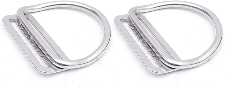 316 Stainless Steel D-Ring for Seatbelt - Ideal for Diving Sidemount (2pcs)