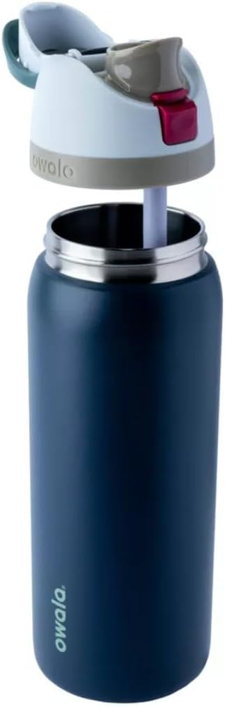 Owala 32oz FreeSip Stainless Steel Water Bottle - Navy Nights