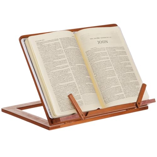 Support de lecture pliable en bois pour livre de cuisine et partitions