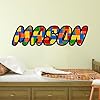Amazon.com: Builder Blocks Wall Sticker for Kids - Personalized Bricks ...