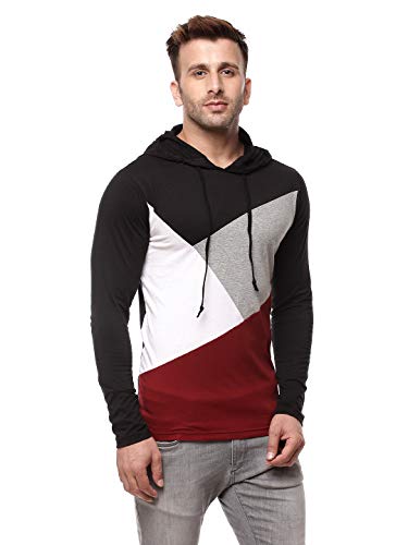 Image of GRITSTONES Men's Cotton Blend Hooded Neck Hoodie