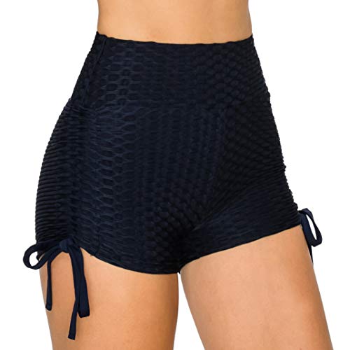 Image of ALWAYS Faux Leather Shorts - High Waist Active Stretch Yoga Short Pants for Women