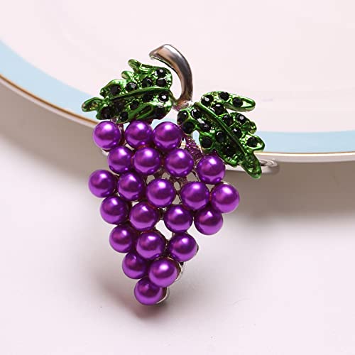 Cpellesse 6 Pcs Grape Napkin Rings, Purple Napkin Ring Holder Halloween Napkin Rings Set Of 6 Napkin Buckle For Christmas Party, Dinner Table Decoration #TOP1
