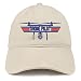 Trendy Apparel Shop Drone Top Gun Pilot Embroidered Soft Crown 100% Brushed Cotton Cap - Stone