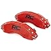 Rough Country Brake Caliper Covers for Toyota Tacoma (2024-2025) TRD Sport/TRD Off Road/Limited/TRD Pro - Red Corrosion Resistant Finish, Aluminum Front & Rear Brake Caliper Cover (Set of 4)