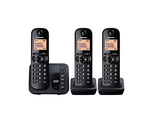 Panasonic Kx-Tgc223Eb Dect Cordless Phone With Answering Machine Black