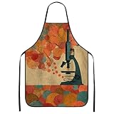 Photo Gallery grembiule da microscopio vintage astratto per cucinare, colorato design scientifico grembiule da cucina per barbecue, giardinaggio e lavoro da chef, arancione, 24x31 inch Photo Gallery grembiule da microscopio vintage astratto per cucinare, colorato design scientifico grembiule da cucina per barbecue, giardinaggio e lavoro da chef, arancione, 24x31 inch