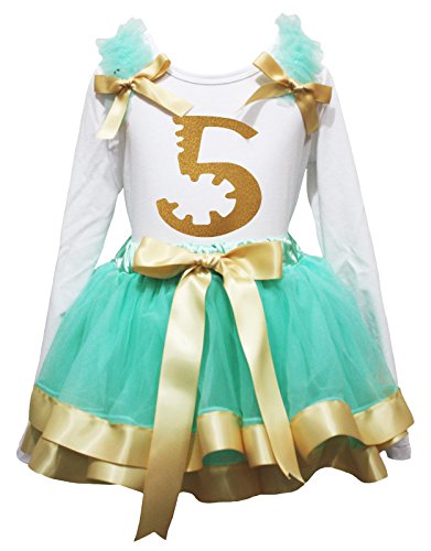 Ensemble fille bleu élégant avec finitions soignées