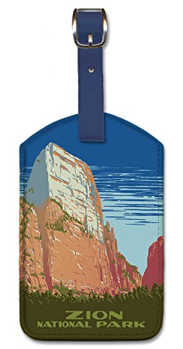 Pacifica Island Art Leatherette Luggage Baggage Tag - Zion National Park