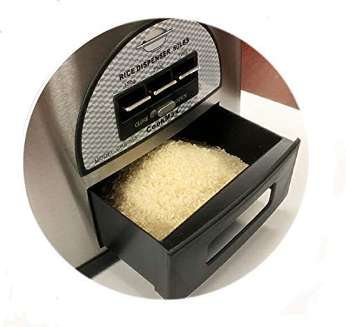 CookMax CRB-55S Stainless Steel Rice Dispenser 50 Pounds, rice dispenser & large By C&H Solutions