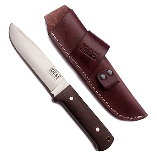 GCS Handmade Tactical Knife Micarta Handle D2 Tool Hunting Knife Survival Knife with Buffalo-Hide leather sheath Full tang blade designed for Hunting & EDC GCS 308 - GCS Knives