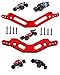 Rcarmumb Alloy Front Rear Shock Tower Upgrades Part for 1/10 Arrma Granite/Senton/Vorteks/Big Rock 3S BLX &Mega550,1/10 Outcast/Kraton 4S BLX 4WD,1/8 Vendetta/Typhon 3s blx&Mega550,Red