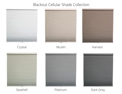Linen Avenue Cellular Cordless 41 W X 48 H Seashell Blackout Shade #TOP4