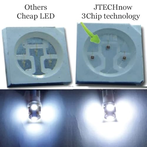 Britelites Jtech 6X 194 168 2825 T10 5 Smd White Led Car Lights Bulb By Newest 5050 Chipset Technology #TOP6