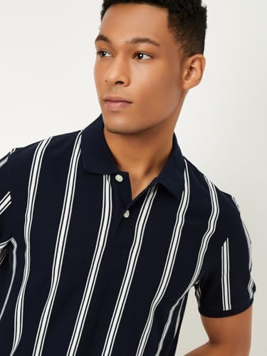 Image of Max Men Striped Polo T-Shirt