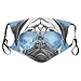 Produktbild Anti Bacterial Face Pollution Mask,Pug Portrait with Mirror Sunglasses Hand Drawn Illustration of Pet Animal Funny,Anti-Dust Mouth Mask,Reusable Masks for Health Protection,Kids Size:S