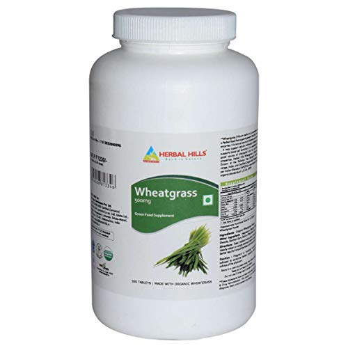 Image of Herbal Hills Wheatgrass - 500 Tablets Super Saver - Pack of 4