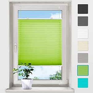 Bobodeco Easyfix Plissee Grün 90x120 cm