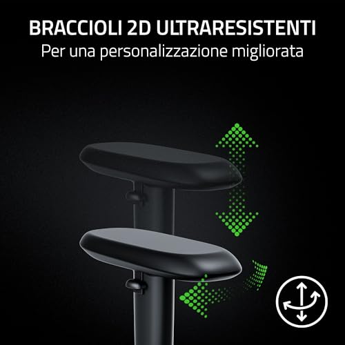 Iskur V2 X NewGen - Sedia ergonomica da gaming con comfort traspirante - Pelle EPU 2a generazione con tecnologia CoolTouch - Supporto lombare incorporato - Arcate delle spalle e base | Quartz - Sedia gaming - Immagine 6