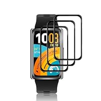 VacFun - 3 Pellicole In Vetro Temperato Per Schermo Amazfit T-Rex, Spessore 0,26 Mm, Durezza 9H, Trasparente, Anti Graffio E Anti Impronta, Facile Installazione - 4