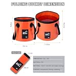 Collapsible Bucket with Handle, Lightweight 5 Gallon 20L - Image 2