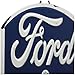 Amazon.com: Ford Motors Embossed Metal Sign - Vintage Blue Ford Sign ...
