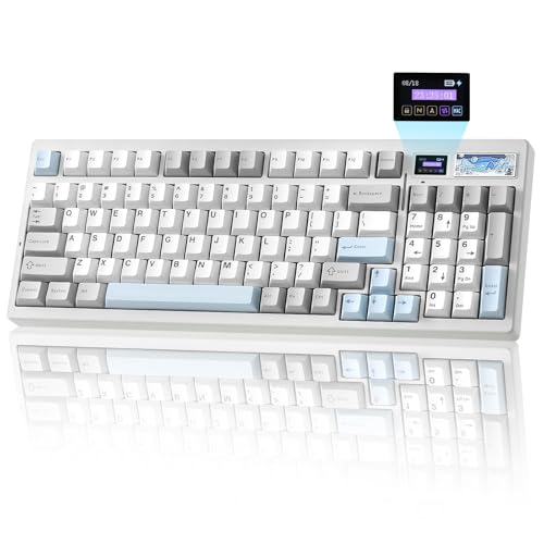 YUNZII IF99 96%CAEg CX Q[~OL[{[h JjJ bluetooth/2.4G/L LCDXN[ QMK/VIAvO}u KXPbg zbgXbv RGB Mac/WinΉ ZKF؎擾 (zCg