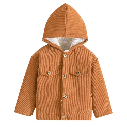 Veste en velours pour garçon idéale pour les sorties au parc et l'école en hiver
